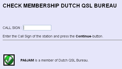 DQB Membership controle